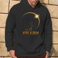 Solar Eclipse 2024 Dog Totality Hoodie Lifestyle