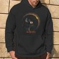 Solar Eclipse 2024 Cat Wearing Solar Glasses Hoodie Lifestyle