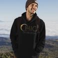 Solar Eclipse 2024 State Ohio Total Solar Eclipse Hoodie Lifestyle