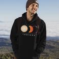 Solar Eclipse 2024 Total Eclipse Indiana America Graphic Hoodie Lifestyle