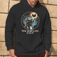 Solar Eclipse French Bulldog Wearing Glasses April 8 2024 Hoodie Lifestyle