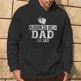 Soon To Be Dad Est 2023 Loading Bar Vintage Retro New Daddy Hoodie Lifestyle
