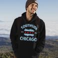 Southside Chicago Flag Skyline Hoodie Lifestyle