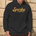 Sparky Electrician Lineman Dad Retro Vintage Novelty Hoodie Lifestyle