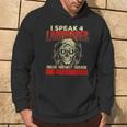 I Speak 4 Languages Ghost Hunting Paranormal Researcher Hoodie Lifestyle