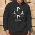 Stolzer Papa 2024 Papa Life Papa Est 2024 Kapuzenpullover Lebensstil