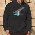 T-Rex Blue Monk Parakeet Birb Memes Screaming Parrot Hoodie Lifestyle