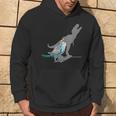 T-Rex Budgerigar Shadow Budgie Parakeet Pet Bird Lover Hoodie Lifestyle