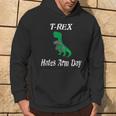 T-Rex Hates Arm Days Humorous Dinosaur Weight Lifting Hoodie Lifestyle