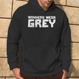 Team Sports Winners Wear Grey Hoodie Lifestyle