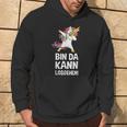 With Text 'Bin Da Kann Losgehen' Hoodie Lebensstil