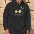 Together Again Retro Sun And Moon Holding Hands Eclipse 2024 Hoodie Lifestyle