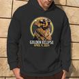 Total Solar Eclipse 2024 April 8 Golden Eclipse Dog Totality Hoodie Lifestyle