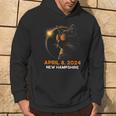 Total Solar Eclipse 2024 New Hampshire Cat Lover Glasses Hoodie Lifestyle
