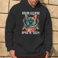 Total Solar Eclipse April 8 2024 French Bulldog Hoodie Lifestyle
