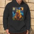 Total Solar Eclipse Grizzly Bear Hoodie Lifestyle