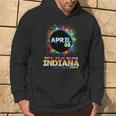 Total Solar Eclipse Indiana 2024 Colorful Totality Hoodie Lifestyle