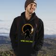 Total Solar Eclipse Sasquatch Wearing Solar Eclipse Glasses Hoodie Lifestyle