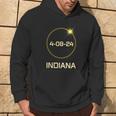 Totality Path 2024 Indiana Total Eclipse Pocket Hoodie Lifestyle