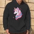 Trans Pride Einhorn Lgbt-Trans-Alliierter Black Hoodie Lebensstil