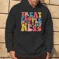 Treat People With Kindness Trendy Preppy Words On Back Hoodie Lifestyle