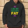 I Like My Tuesdays Fat Jester Mask Mardi Gras Carnival Hoodie Lifestyle