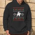 Ugly Christmas Bull Riding Cowboy Country Bull Rider Hoodie Lifestyle