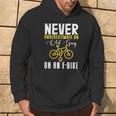 Never Underestimate An Old Guy On A Bicycle E-Bike Quote Hoodie Lifestyle