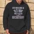 Never Underestimate An Old Man Who Is Also A Secretary Profe Hoodie Lifestyle
