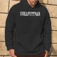 Unkaputtbar Cool Slogan Hoodie Lebensstil