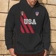 Usa America Soccer Jersey Red Blue Football Ball Travel Hoodie Lifestyle