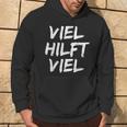 Viel Hilft Viel Old School Bodybuilding S Hoodie Lebensstil