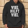 Viel Hilftiel Old-School Bodybuilder Saying Hoodie Lebensstil