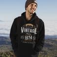Vintage 1974 50Th Birthday Decoration 50 Year Old Men Hoodie Lifestyle