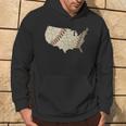 Vintage America Baseball Team Us Country Ball Map Merica Fan Hoodie Lifestyle