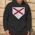 Vintage Baseball Home Plate With Alabama State Flag Hoodie Lifestyle