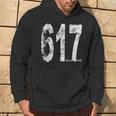 Vintage Boston Area Code 617 Hoodie Lifestyle