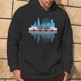 Vintage Chicago Illinois Flag Skyline Women Hoodie Lifestyle