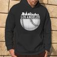 Vintage Downtown Los Angeles Baseball Retro California Hoodie Lifestyle