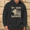 Vintage Live Laugh Lobotomy Lobotomies Retro Opossum Lovers Hoodie Lifestyle