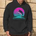 Vintage Retro Sunset Marlin Hoodie Lebensstil