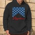 Vintage Style American Flag Independence Day 4Th Of July Hoodie Lifestyle