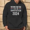 Voting For The Convicted Fellon 2024 Pro Trump Hoodie Lifestyle