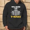 Will Work For Bucks V Gaming For Rpg Gamers Youth Hoodie Lifestyle