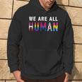 Wir Sind Alle Menschen Human Mit Lgbtq Flag Hoodie Lebensstil