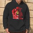 Womens Veterans Red Poppy I Am The Storm Inspire Hoodie Lifestyle