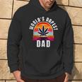 World's Dopest Dad For Father's Day Retro Sunset Weed Men Hoodie Lifestyle