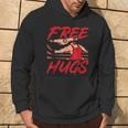 Wrestling Wrestler Free Hugs Hoodie Lifestyle