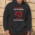 Zum Zocken Geboren Zur Schule Zwungen Gamer Outfit Gaming Hoodie Lebensstil