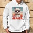 Alpapaatertag Bester Papa Alpaka Raglan Kapuzenpullover Lebensstil